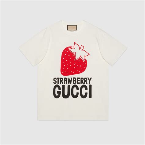 strawberry gucci shirt|Gucci strawberry cherry bag.